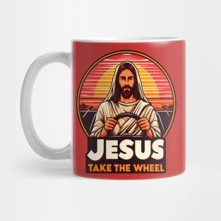 Jesus Take The Wheel Mug